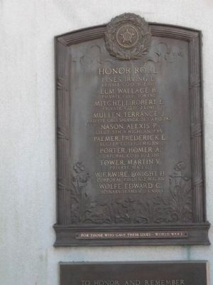 West Haven World War I Monument image. Click for full size.