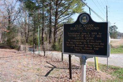 Old Quinn Burying Ground Marker image. Click for full size.