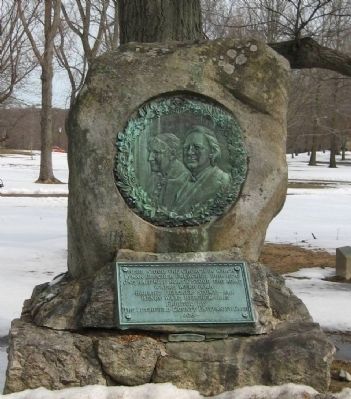 Site of Church of Lyman Beecher Marker. Click for full size. Site of Church of Lyman Beecher Marker image. Click for full size.
