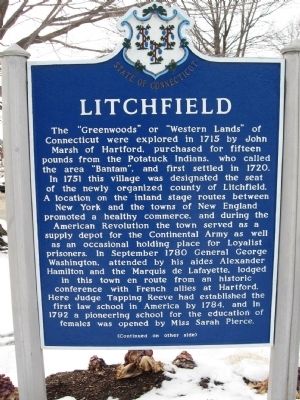 Litchfield Marker image. Click for full size.