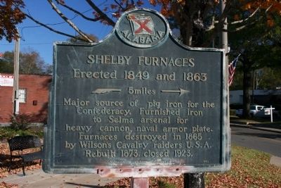 Shelby Furnaces Marker image. Click for full size.