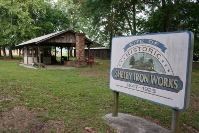 Site of Historic Shelby Iron Works 1847-1923. Click for full size. Site of Historic Shelby Iron Works 1847-1923 image. Click for full size.