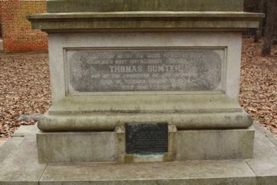 Sumter Grave , west face image. Click for full size.
