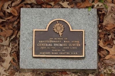 Sumter Grave D.A.R. Ground Marker image. Click for full size.
