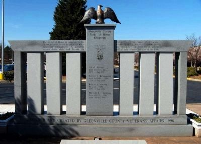 Greenville County Medal of Honor Memorial image. Click for full size.