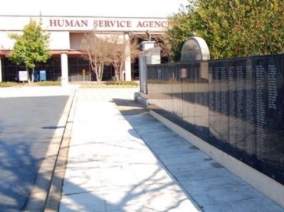 Greenville County Veterans Memorial -<br>County Human Services Building in Background. Click for full size. Greenville County Veterans Memorial -<br>County Human Services Building in Background image. Click for full size.