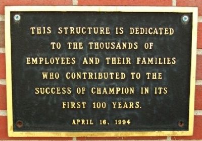 Employees Tribute Marker image. Click for full size.