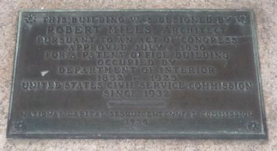 Patent Office Building Marker image. Click for full size.