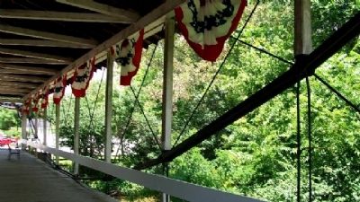 Germantown Covered Bridge Interior image. Click for full size.