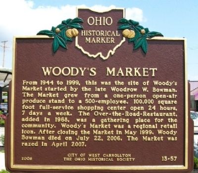 Woody's Market Marker. Click for full size. Woody's Market Marker image. Click for full size.