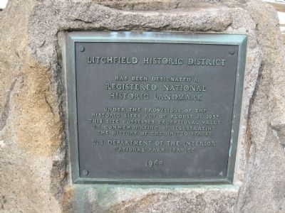 Litchfield Historic District Marker image. Click for full size.