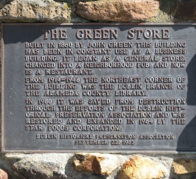 The Green Store Marker. Click for full size. The Green Store Marker image. Click for full size.