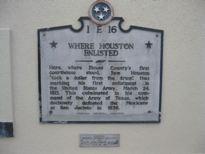 Where Houston Enlisted Marker image. Click for full size.