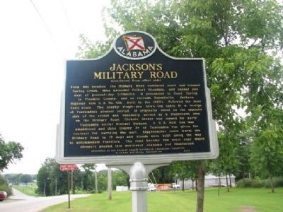 Jackson's Military Road Marker (Reverse) image. Click for full size.