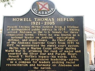Howell Thomas Heflin Marker image. Click for full size.