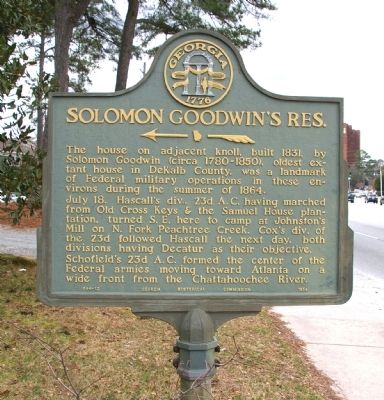 Solomon Goodwin’s Res. Marker. Click for full size. Solomon Goodwin’s Res. Marker image. Click for full size.