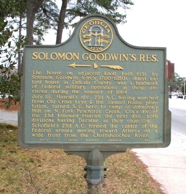 Solomon Goodwins Res. Marker image. Click for full size.