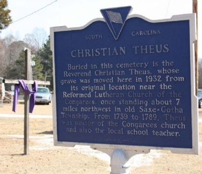 Christian Theus Marker image. Click for full size.