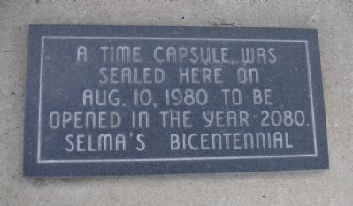 Selma Time Capsule image. Click for full size.