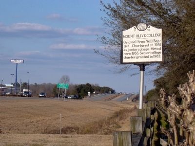 Mount Olive College Marker. Click for full size. Mount Olive College Marker image. Click for full size.