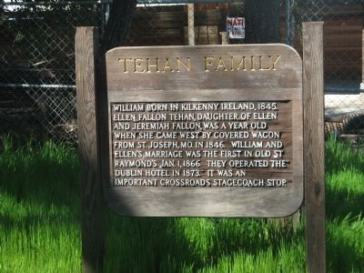 Tehan Family Marker. Click for full size. Tehan Family Marker image. Click for full size.