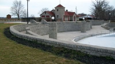 Columbus Grove Municipal Pool and Marker image. Click for full size.