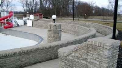 Columbus Grove Municipal Pool Masonry image. Click for full size.