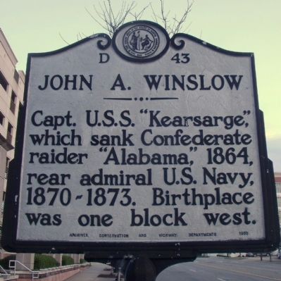 John A. Winslow Marker image. Click for full size.