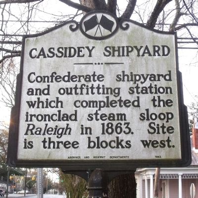 Cassidey Shipyard Marker. Click for full size. Cassidey Shipyard Marker image. Click for full size.