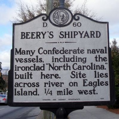 Beery's Shipyard Marker. Click for full size. Beery's Shipyard Marker image. Click for full size.
