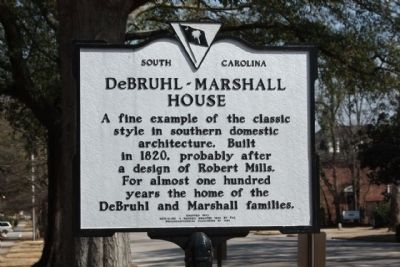 DeBruhl-Marshall House Marker. Click for full size. DeBruhl-Marshall House Marker image. Click for full size.