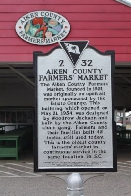 Aiken County Farmer's Market Marker image. Click for full size.