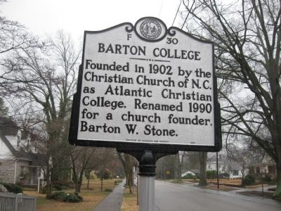 Barton College Marker image. Click for full size.