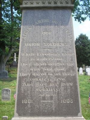 Our Union Soldiers Marker image. Click for full size.