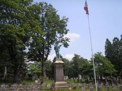 Marker in Sleepy Hollow Cemetery image. Click for full size.