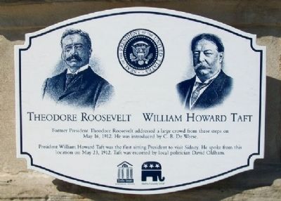 Theodore Roosevelt / William Howard Taft Marker image. Click for full size.