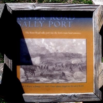 River Road Sally Port Marker image. Click for full size.