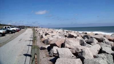 Protective revetment (facing north) image. Click for full size.
