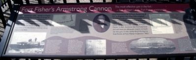 Fort Fisher’s Armstrong Cannon Marker. Click for full size. Fort Fisher’s Armstrong Cannon Marker image. Click for full size.