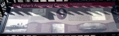 Fort Fishers Armstrong Cannon Marker image. Click for full size.