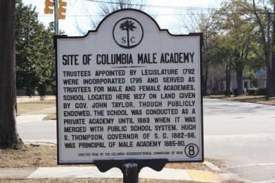 Site of Columbia Male Academy Marker. Click for full size. Site of Columbia Male Academy Marker image. Click for full size.