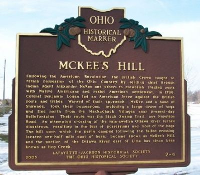 McKee's Hill Marker image. Click for full size.