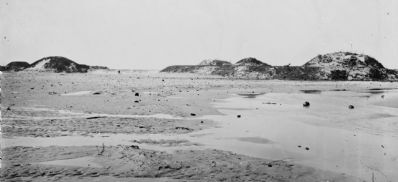 Fort Fisher sea face from sixth to eleventh traverse image. Click for full size.