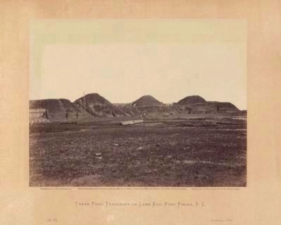 Three first traverses on land end, Fort Fisher, N.C. image. Click for full size.