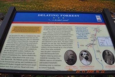 Delaying Forrest Marker. Click for full size. Delaying Forrest Marker image. Click for full size.