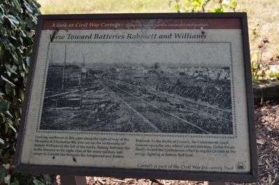 View Toward Batteries Robinett and Williams Marker image. Click for full size.