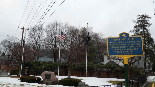 First MIA Flag Marker at Memorial Park in Harriman, NY. Click for full size. First MIA Flag Marker at Memorial Park in Harriman, NY image. Click for full size.