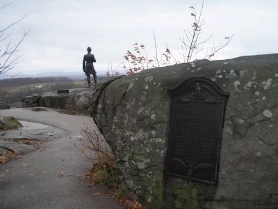 Marker on Little Round Top image. Click for full size.