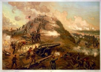 Capture of Fort Fisher image. Click for full size.