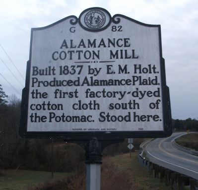 Alamance Cotton Mill Marker image. Click for full size.